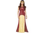 Noble Lady Womens Burgundy Dress Halloween Costume