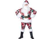 Camouflage Santa Suit Adult Holiday Costume