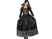 Dark Queen Womens Evil Victorian Gothic Halloween Costume L