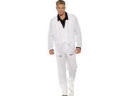 Hustle Mens 70 s White Disco Suit Halloween Costume OS