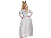 Alice In Wonderland White Queen Girls Halloween Costume