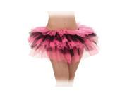 Pink Black Womens Ballet Dance Tutu Petticoat OS