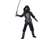 Black Dragon Ninja Warrior Boys Costume