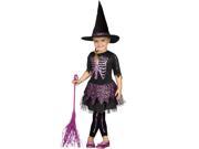Skele Witch Girl Costume Toddler Large