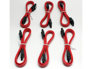 Aleratec Serial ATA SATA Cable 20 Straight to Straight Connector with Clip 6 Pack Combo