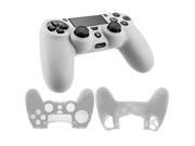 Silicone Rubber Soft Case Gel Skin Cover For Sony PlayStation 4 PS4 Controller White