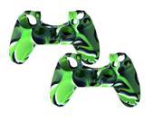 2 X Silicone Protector Skin Case Cover For PS4 Sony Playstation 4 Game Controller – Green