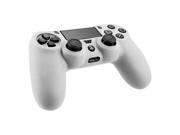 2 Pack White Silicone Skin Protective Case Cover For Sony PS 4 Playstation 4 Controller