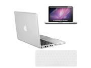 Matte Hard Rubberized Case Keyboard Skin Cover for Macbook Pro 13 A1278 15 A1286 Clear