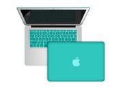 SmackTom Tiffny Blue Snap in Rubber Coated Case With Matching Keyboard Cover Screen Protector Compatible For Apple MacBook Air 13 inch