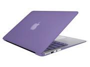 2 in 1 Soft Touch Plastic Hard Case Cover Keyboard Cover for Macbook Air 11 Purple