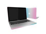 Tri Color 2 in 1 Snap On Hard Rubberized Case With Keyboard Skin Cover Compatible With Apple Macbook Pro 13 inch A1278 Laptop Case
