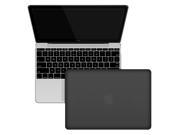Macbook 12 Case Retina Display 12 Inch A1534 Laptop Computer Rubberized Hard Shell Protective Case Silicone Keyboard Cover BLACK