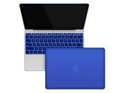 Macbook 12 Case Retina Display 12 Inch A1534 Laptop Computer Rubberized Hard Shell Protective Case Silicone Keyboard Cover BLUE