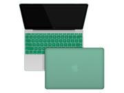 Macbook 12 Case Retina Display 12 Inch A1534 Laptop Computer Rubberized Hard Shell Protective Case Silicone Keyboard Cover OCEAN GREEN