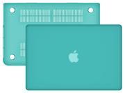 2 in 1 Rubberized Hard Case Cover and Silicone Keyboard Cover for Macbook Pro 13 inch Retina Display 13 A1425 A1502 Hard Snap On Cover AQUA GREEN