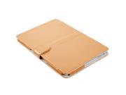 MacBook Air 11 Sleeve Premium PU Leather Book Cover Magnetic Folio Clip On Carry Bag Skin Case Cover for MacBook 11. A1370 A1465 GOLDEN