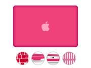 For MacBook Air 13.3 2 in 1 Matte Rubberized Hard Case Snap On Cover Silicone Gel Keyboard Skin Macbook Air 13 inch 13? A1369 A1466 HOT PINK