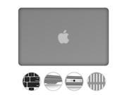 For MacBook Air 13.3 2 in 1 Matte Rubberized Hard Case Snap On Cover Silicone Gel Keyboard Skin Macbook Air 13 inch 13? A1369 A1466 GREY