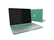 Rubberized Hard Case 2 in 1 Snap On Ultra Slim Light Weight Cover Silicon Keyboard Sleeve Cover for Macbook Pro 13 inch 13 A1278 AQUA GREEN