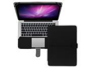 Protective PU Leather Case Cover Portfolio Carry Bag with Magnetic Snap Closure For Apple Macbook Pro 13 inches 13’’ BLACK