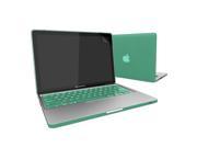 Rubberized Hard Case Keyboard Cover For Macbook Pro 13 inch A1278 Free Screen Protector Ocean Green