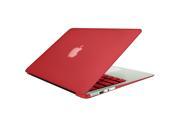 Rubberized Hard Case Keyboard Cover For Macbook Air 13 inch A1466 A1369 Free Screen Protector Red