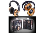 Professional Headphones from World Famous DJ Chris Garcia w 1 4 inch adapter 1 8 inch adapter GOL