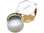 Gold Hex Cut Loupe 21.5mm 10x