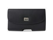 REIKO HORIZONTAL POUCH IPHONE 5 WITH LOGO AND MEGNETIC IN BLACK 5.27X2.71X0.70 INCHES PLUS
