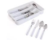 Gibson Casual Living 24pc Flatware Set White