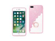 REIKO IPHONE 7 PLUS SEXY LACE TPU CASE WITH ROTATING RING STAND HOLDER IN PINK