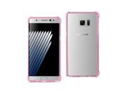 REIKO SAMSUNG GALAXY NOTE 7 MIRROR EFFECT CASE WITH AIR CUSHION PROTECTION IN CLEAR HOT PINK