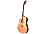 Kona Thin Acoustic Electric Left Handed Natural