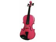 Merano Full Size Pink Violin with Case