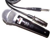 Dynamic Uni directional microphone w 1 4 inch Plug Cardioid pick up pattern to minimize feedback Wid
