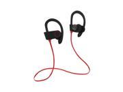 UNIVERSAL HD WIRELESS SPORT HEADPHONE WITH IN EAR EARBUDS AND SWEATPROOF RED