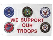 PSP We Support Our Troops Flag