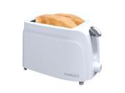 2 Slice Toaster with Extra Wide Slots and Removable crumb tray WHITE COLOR