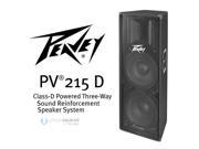 Peavey PV215D 800 Watt Powered Dual 15 PA Speaker w Class D Amp Single