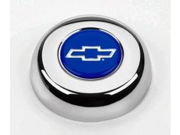 Grant 5630 Chrome Button Chevy Bow Tie Blu Slv