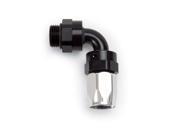 Russell 612473 Hose End; Radius Port; 90° 8AN inlet 8AN out; Black