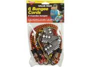 Keeper 06306 Bungee Cord Multi Pack 6 Pieces