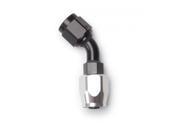 Russell 610093 Hose End 6 45° Black Silver