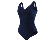 Speedo Endurance Side Shirred Contourback Female Nautical Navy 16