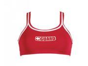 Dolfin 2 Piece Guard Top Female Guard Red Large