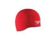 Speedo Aqua V Medium Silicone Swim Cap Red Medium