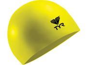 Tyr Solid Latex Swim Cap Fl. Yellow