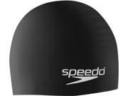 Speedo Solid Silicone Swim Cap Black