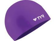 Tyr Wrinkle Free Silicone Swim Cap Purple